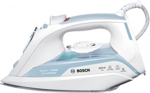 Fier de calcat Bosch TDA502811S, 180 g/min si mai mult g/min, 350 ml, Alb-albastru deschis